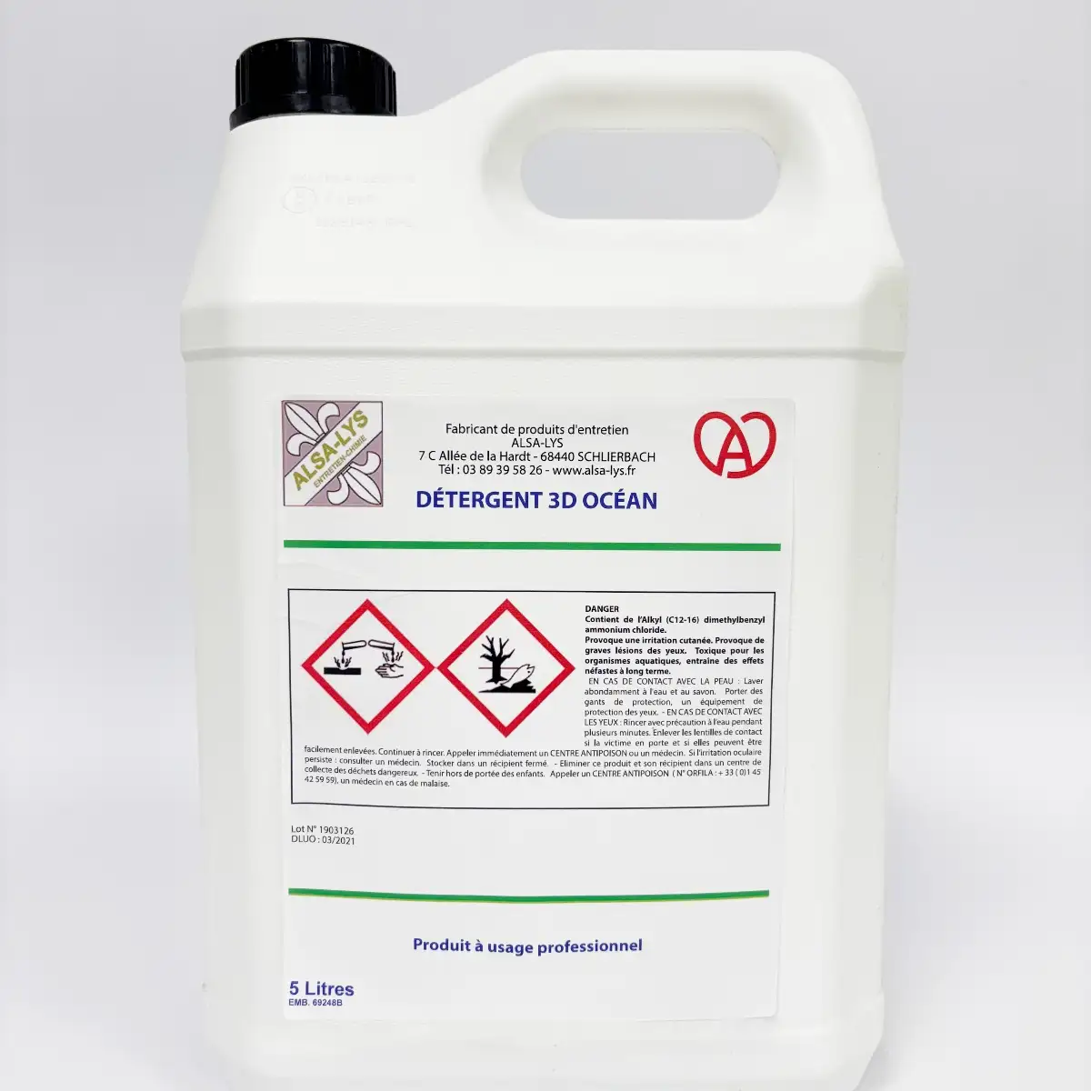 Détergent désinfectant 3D